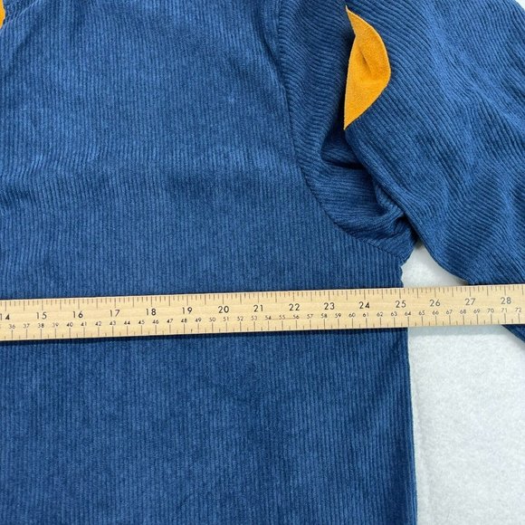 Hengsheng Jeans 1/4 Zip Sweater Shirt 2XL XXL Men's Corduroy Lightweight - Picture 6 of 11